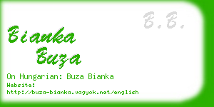 bianka buza business card
